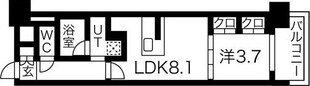 プレサンスロジェ名古屋駅NORTH FRONTの物件間取画像